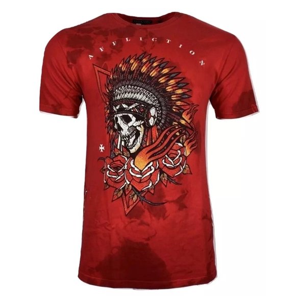 Affliction Other - AFFLICTION Men's T-Shirt S/S SCARED SMOKE Premium
